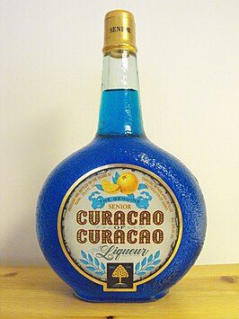 Fles Curaçao Liqueur, "Curacao of Curacao"