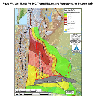 <span class="mw-page-title-main">Vaca Muerta</span> Geologic formation in Argentina