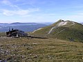 Fischerhütte vom Kaiserstein, rechts das Klosterwappen