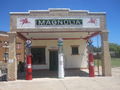 Restaurierte "Magnolia" Tankstelle in Shamrock