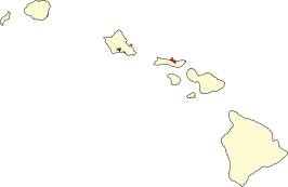 Locatie van Kalawao County in Hawaï