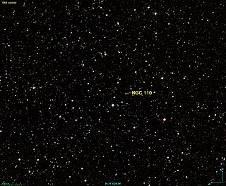 <span class="mw-page-title-main">NGC 110</span> Open cluster in the constellation Cassiopeia