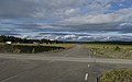 Kortbana (short runway) at former Optand wartime air base, Sweden. Notice the road becoming wider.