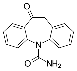 <span class="mw-page-title-main">Oxcarbazepine</span> Anticonvulsant medication