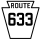 Pennsylvania Route 633 marker