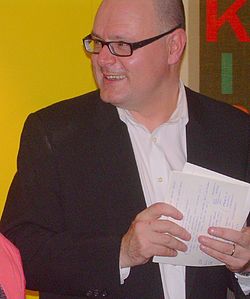 Ruben Stiller Helsingin kirjamessuilla 2008.