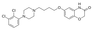 <span class="mw-page-title-main">Brilaroxazine</span> Experimental atypical antipsycotic