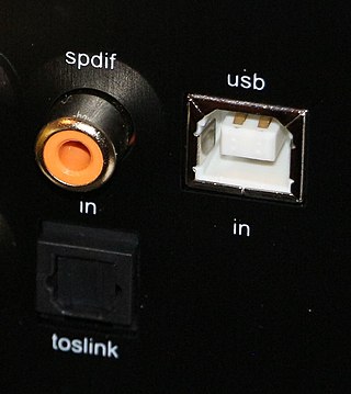 <span class="mw-page-title-main">S/PDIF</span> Standardized digital audio interface