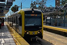 Metro Rail light rail train in 2023