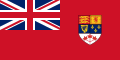 Ancien drapeau du Canada (1957-1965).