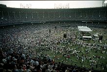 The stadium hosts a 1994 Billy Graham crusade Graham Crusade.JPG