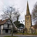 St Nicolas' Church, 13th century and Tudor Merchant's House, 1492, in Kings Norton