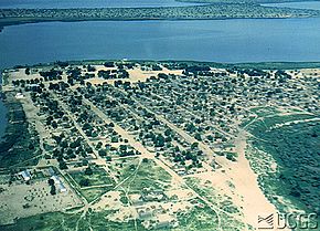 Бол на берегу озера Чад, аэрофотосъёмка 1971 год.