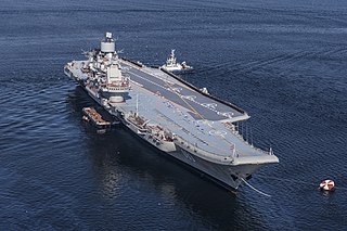 Russian aircraft carrier <i>Admiral Kuznetsov</i> Heavy aircraft-carrying missile cruiser of the Russian Navy