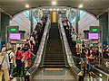 Symmetrical view of Sengkang island platform