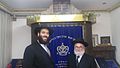 Rabbi Raskin with the Chief Rabbi of Netherlands