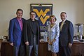 Image 16From left, Senator Joe Manchin, Energy Secretary Rick Perry, Senator Shelley Moore Capito, and Representative David McKinley (2017) (from West Virginia)
