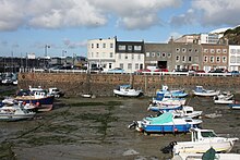 The English harbour was the first permanent harbour to be constructed in town. St helier marina.JPG