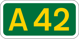 <span class="mw-page-title-main">A42 road (England)</span> Road in England