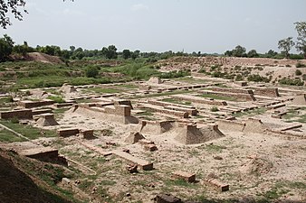 Harappa hiriaren hondakinak (Punjab, gaurko Pakistan), K.a. 2550 inguru