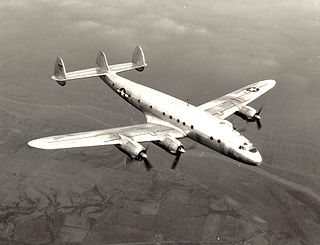 <span class="mw-page-title-main">Lockheed Constellation</span> Family of US airliners with 4 piston engines, 1943