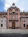 Eastern entrance of Morelia cathedral, Michoacan, Mexico