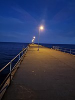 Edithburgh jetty at night