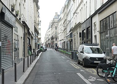 Rue de Clery vue depuis la rue Montmartre.