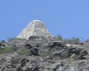 Pyramid tomb of Charles Debrille Poston.