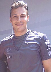 Paffett sebagai pemandu ujian McLaren pada tahun 2006.