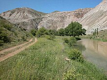 Gypsum hills south of Sivas: gypsum and serpentine areas are exceptionally rich in endemic species Gypsum hills.jpg