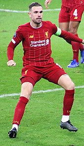 Henderson playing for Liverpool in 2020 Hendo 2020 (cropped).jpg