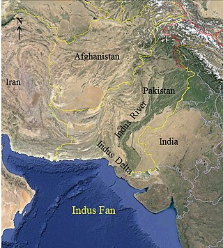 <span class="mw-page-title-main">Indus Fan</span> Depositional feature of the Indus river