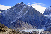 Khumbtse overlooks base camp Khumbutse.jpg