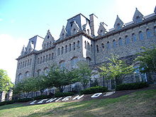 Angle of Packer Hall in late summer Packer Hall 2.jpg