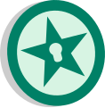 Songblocked star symbol.