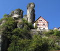 Felsendorf Tüchersfeld im Püttlachtal