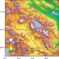 Lake Sevan region relief.