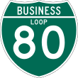 80号州际公路商务环道标志