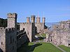 Caernarfon Castle.