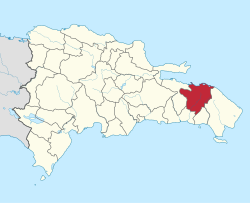 Location of the El Seibo Province