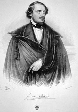 Friedrich von Flotow; Lithografie van Joseph Kriehuber 1847