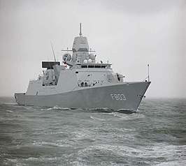 Zr.Ms. Tromp op volle zee