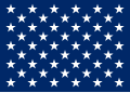 Current naval jack, using Pantone colors.