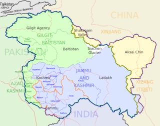 <span class="mw-page-title-main">Actual Ground Position Line</span> Division line between Indian and Pakistani military posts on the Siachen Glacier in Kashmir