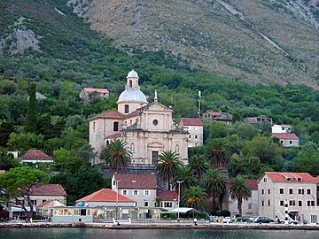 The church of the Nativity of the Blessed Virgin Mary in Prčanj