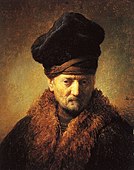 Bust of an old man with a fur hat, the artist's father, 1630