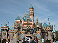 Image 48The "Happiest Homecoming on Earth" celebrated the 50th anniversary of the theme park. Sleeping Beauty Castle was altered for the occasion. (from Disneyland)