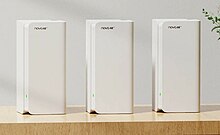 Tenda MX12 Pro un sistem Wi-Fi 6E mesh de rutare compus din 3 unități.