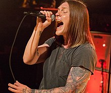 Smith performing with Shinedown in 2012 Brent Smith 2012.jpg